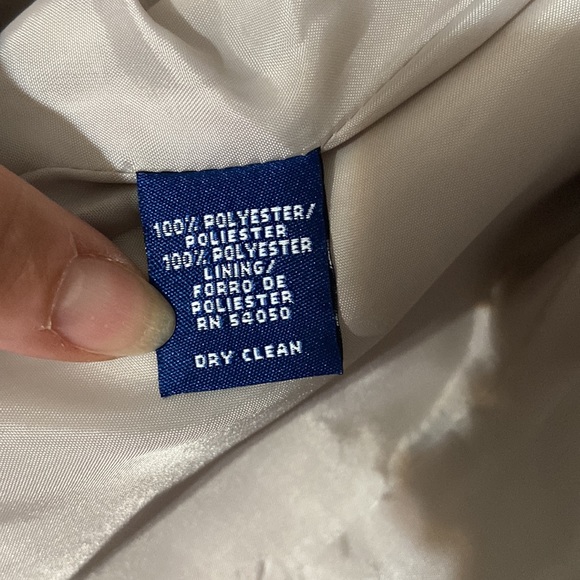 Vintage Evan Picone Size 8 Petite Cream Jacket - Picture 8 of 9